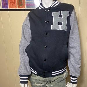varsity fleece jacket for men